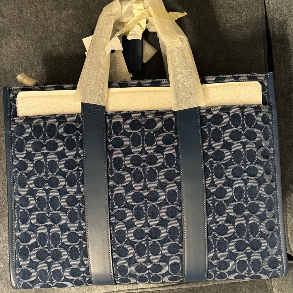 Coach Wesley Tote in Signature Denim